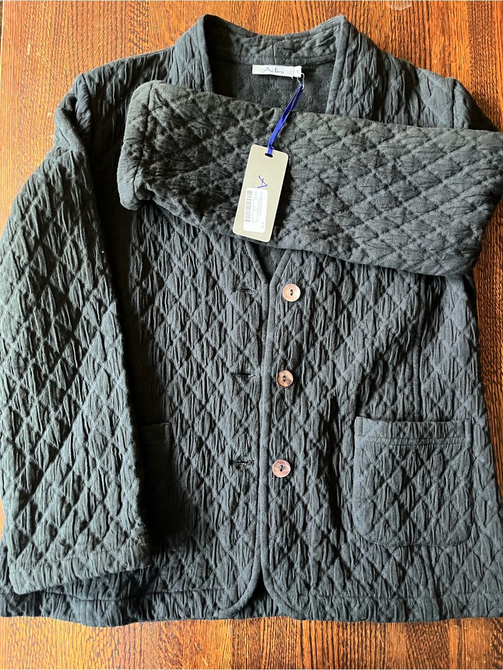 Cotton textured blazer